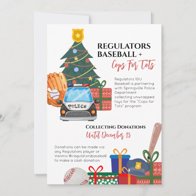 Jul-inbjudan till Leksak-enhet Inbjudningar (Framsida)