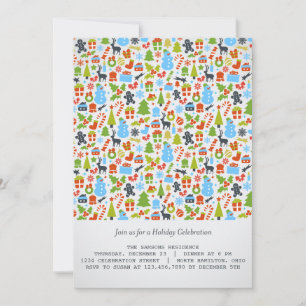 Jul Inslag Helgdag/JulParty Inbjudan