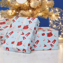 Jul Inslag Jultomten Wrapping Papper Presentpapper