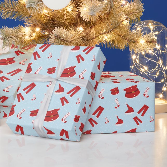 Jul Inslag Jultomten Wrapping Papper Presentpapper (Helgdagar)