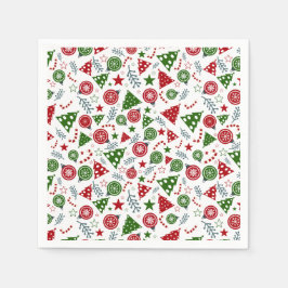 Jul Inslag Mönster Pappersservett