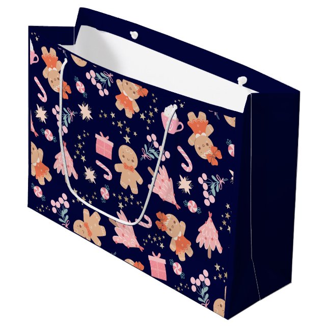 Jul-Inslag på marinblått (Framsidan Vinklad)