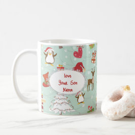 Jul Inslag Reindeer Elves Kaffemugg