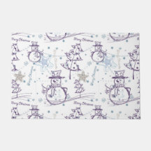 Jul Inslag Winter Snögubbe Sketch