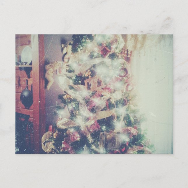 Jul Inuti cedarloggens vykort (Framsida)