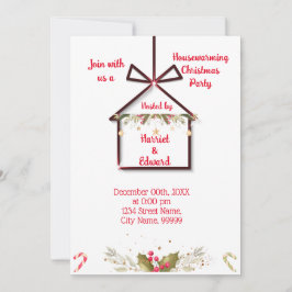 Jul Invitation till husvärmningsparty Inbjudningar