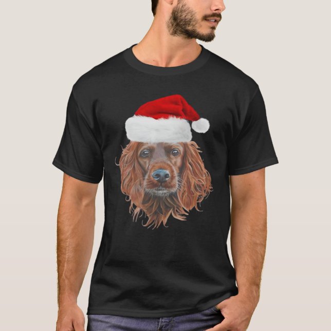 Jul Irish Setter Klassisk T-Shirt (Framsida)
