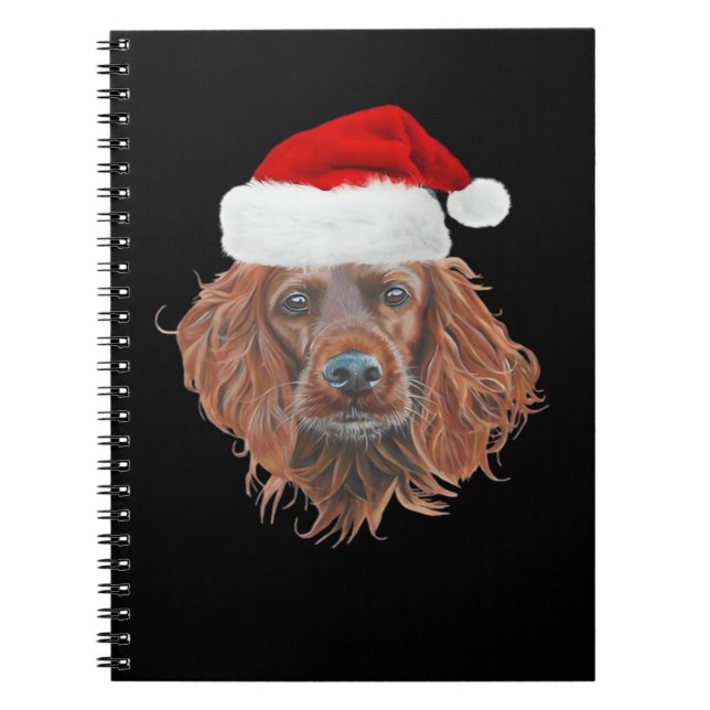 Jul Irish Setter Klassisk T-Shirt Anteckningsbok (Framsidan)