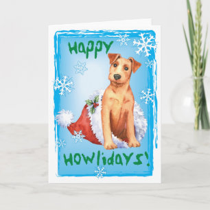 Jul - Irish Terrier Helgdag Card Helgkort