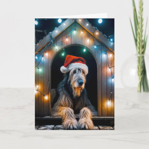 Jul Irish Wolfthund i Doghouse Kort