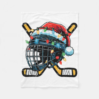Jul Ishockeyhjälm Tomte Xmas Pojkar Fula S Fleecefilt
