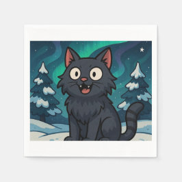 Jul Isländsk Jull katt  Pappersservett