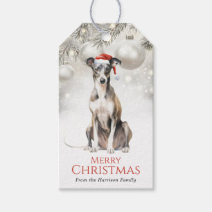 Jul Italiensk Mops Hund Presentkort Presentetikett