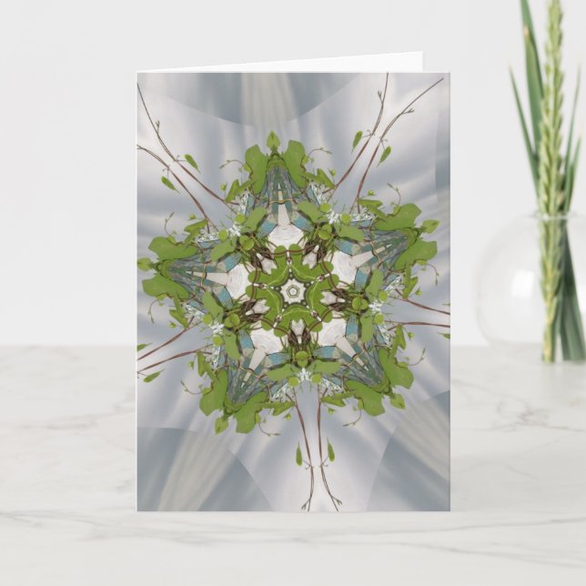 Jul Ivy Kaleidoscope Star Helgkort (Framsida)