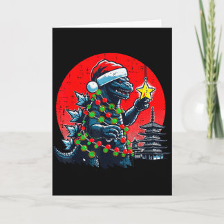 Jul Japanska Monster Santa Stjärna Xmas Kvinnor K Kort