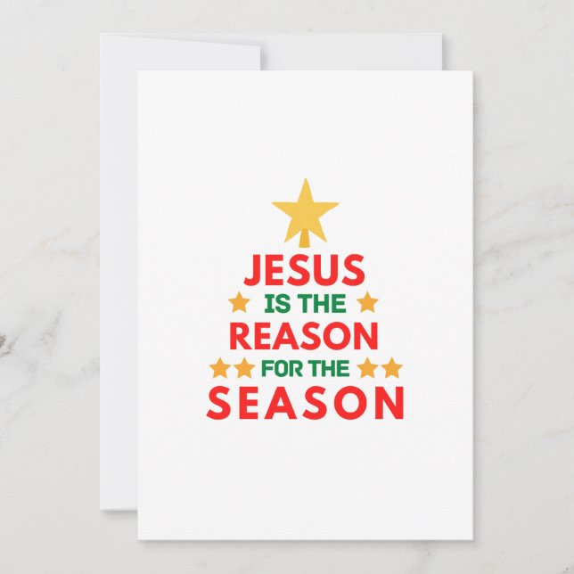 Jul Jesus är anledningen till säsongen  Inbjudningar (Framsida)