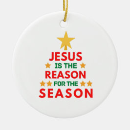 Jul Jesus är anledningen till säsongen Julgransprydnad Keramik