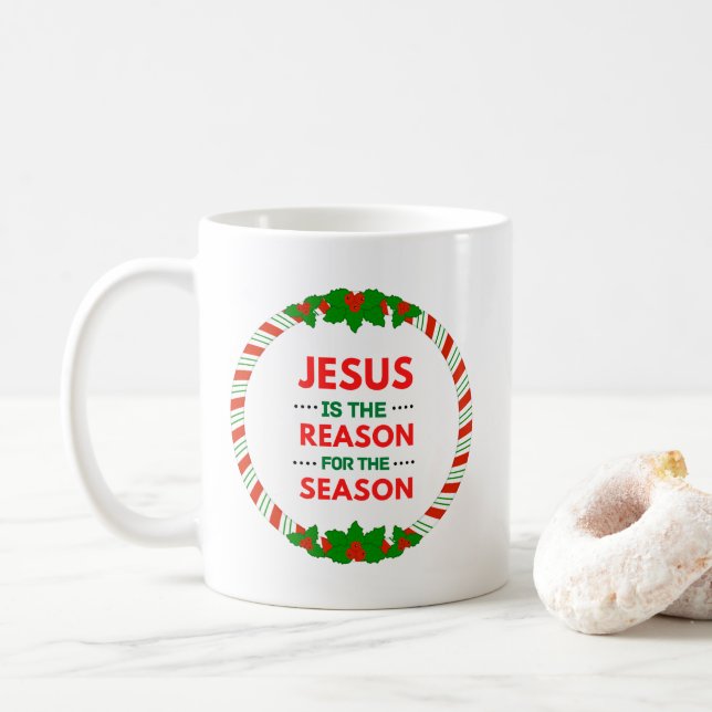 Jul Jesus är anledningen till säsongen Kaffemugg (Med munk)