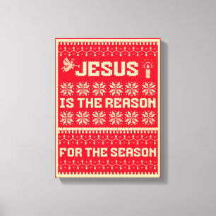 Jul Jesus är orsaken till säsongen Canvastryck