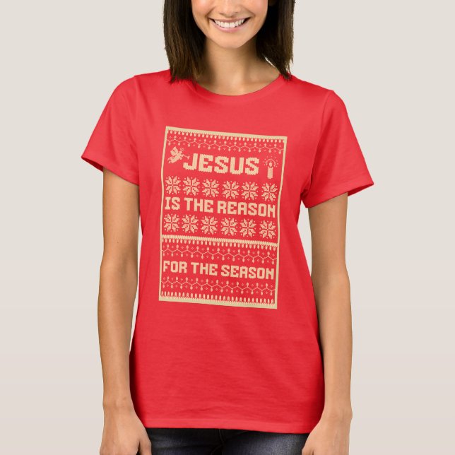 Jul Jesus är orsaken till säsongen T Shirt (Framsida)