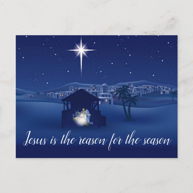 Jul Jesus är orsaken vykort (Framsida)