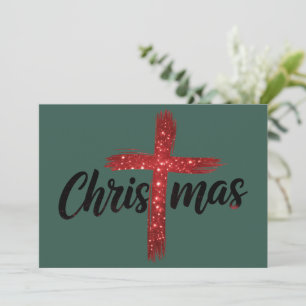 Jul Jesus Kors Kristet Tro Religion Julkort