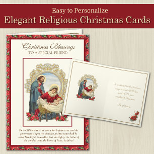 Jul Jesus Mary Joseph Friend Natiativitet Helgkort