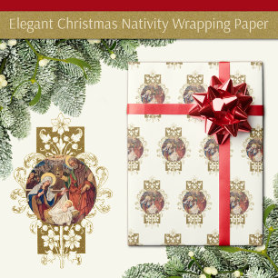 Jul Jesus Mary Joseph Nativitativitet Presentpapper