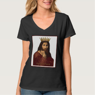 Jul Jesus Porträtt Krönt Prins av Fred C T Shirt