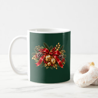 Jul Jingle Bells Röd Slinga Festiv Kaffemugg