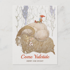 Jul John Bauer Julbocken Yule-get 1912 Helg Vykort