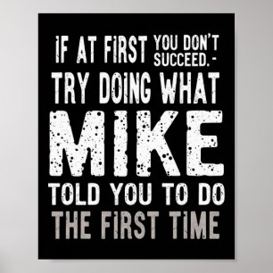 Jul Joke Prova att göra det Mike sa till dig att g Poster