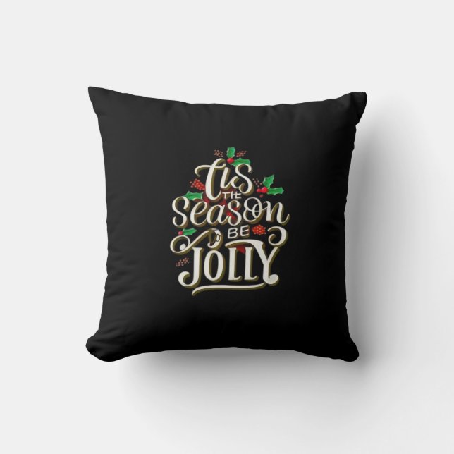 Jul: Jolly för säsongen Kudde (Framsida)