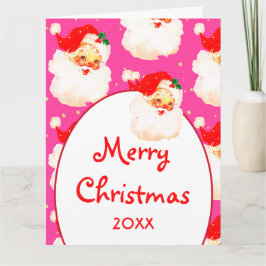 Jul Jolly Jultomten Photo Rosa Hälsning Kort