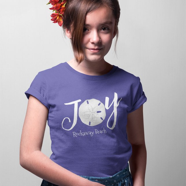 Jul Joy Anpassningsbar Sand Dollar T Shirt (Christmas Joy Sand dollar custom girls T Shirt. )