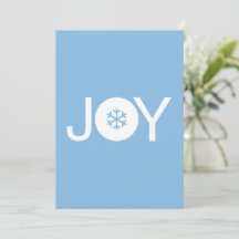 Jul Joy Blue-julkort
