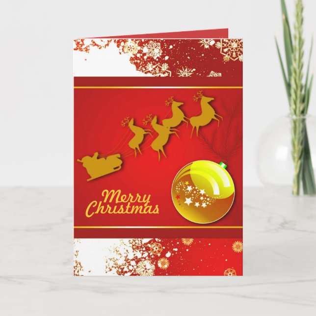Jul Joy Card Helgkort (Framsida)