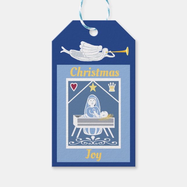 Jul Joy Christian Ntivity scen Presentetikett (Framsidan)
