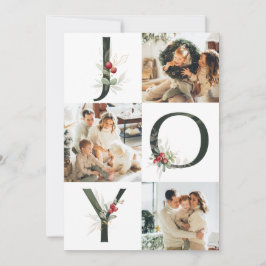 Jul Joy collage 3 Photo Helgdag Card Julkort