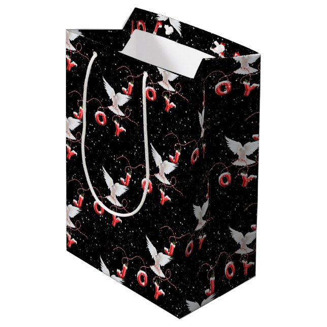 Jul Joy Dove och Snöflingor (Baksidan Vinklad)