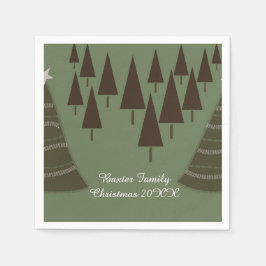 Jul Joy-Elegant Helgdag Stil Pappersservett