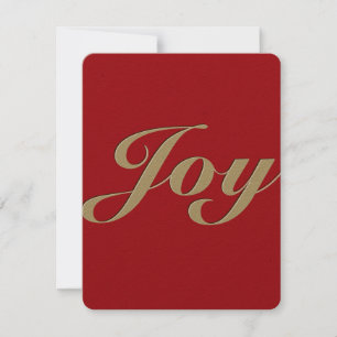 Jul Joy Faux-märkt plattat Helgdag-kort Julkort