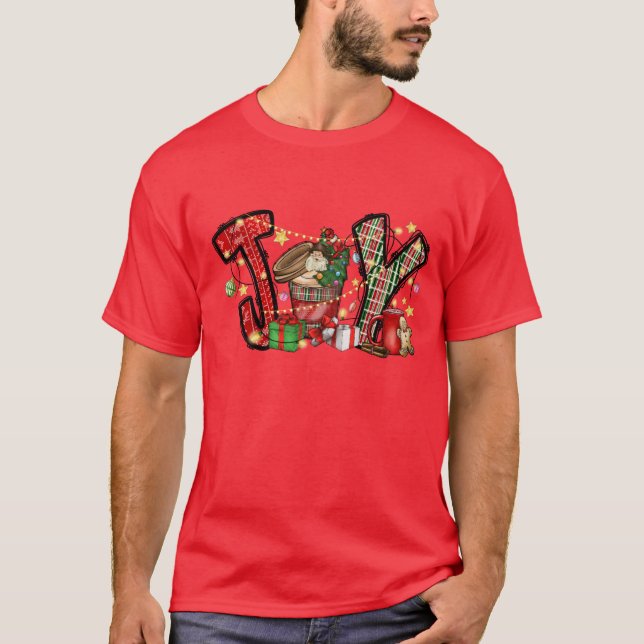 Jul Joy-flicka T Shirt (Framsida)