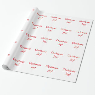 Jul Joy Helgdag Red Font Presentpapper