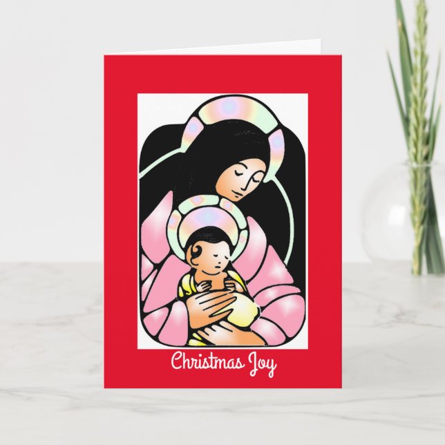 Jul Joy Mosaic Helgkort (Framsida)