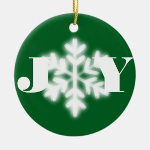 Jul Joy personaliserar den minimalistiska elegante Julgransprydnad Keramik