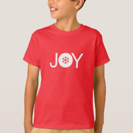 Jul Joy Red and White Kids T-Shirt