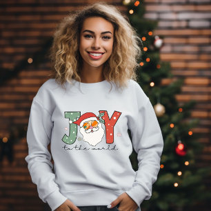 Jul Joy Retro Santa i Sunglasses T Shirt
