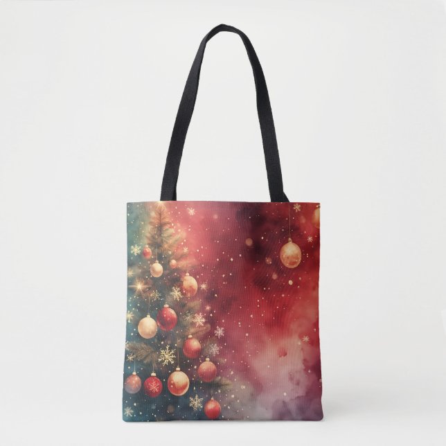 Jul Joy Watercolor Tote Tygkasse (Framsida)