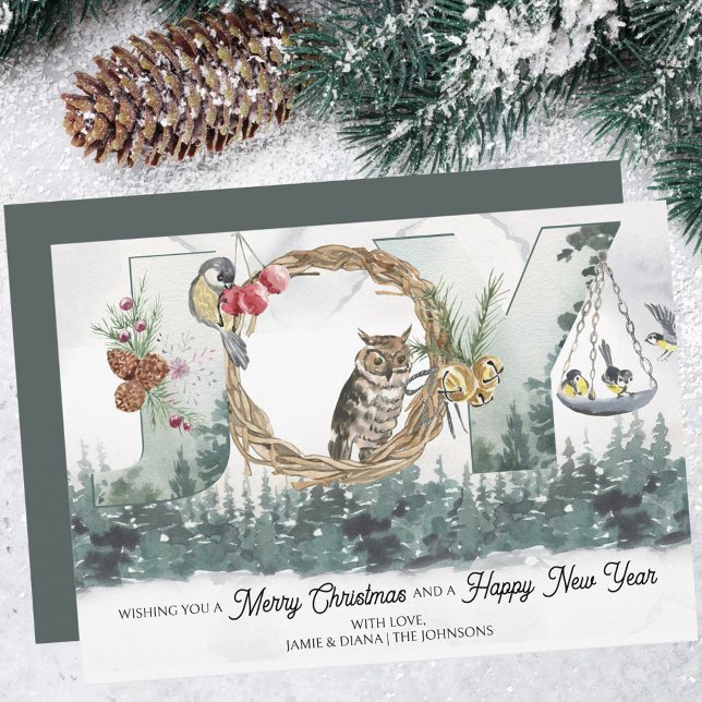 Jul Joy Woodland Forest Nature Meddelande (Skapare uppladdad)